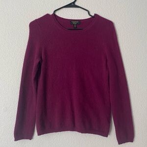 Charter Club Women's Deep Fuchsia Crew Neck Sweater